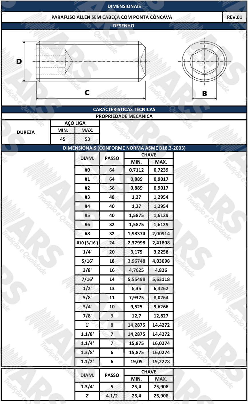 ASME B18.3