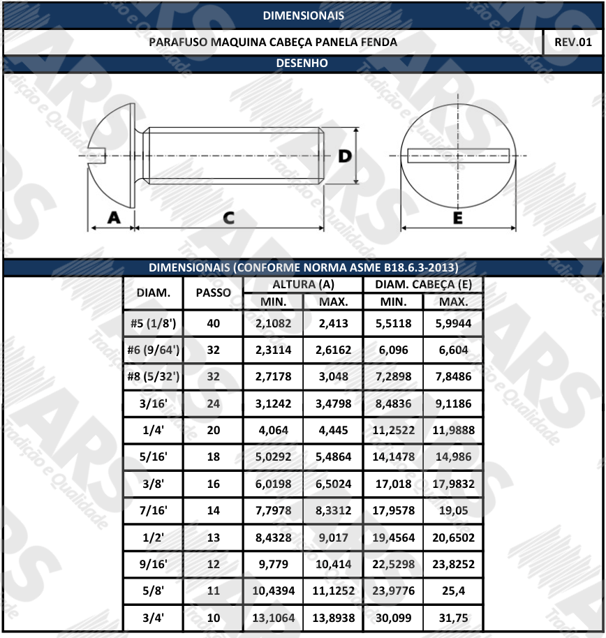 ASME B18.6.3