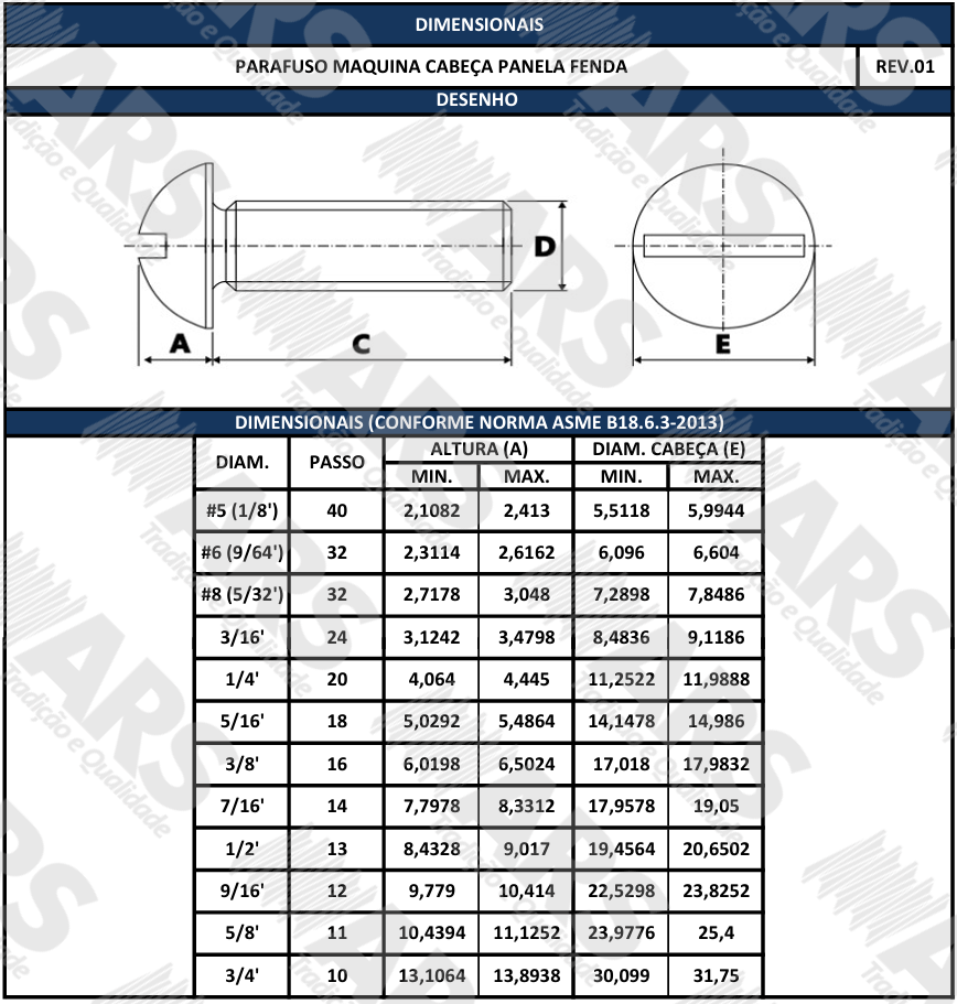 ASME B18.6.3